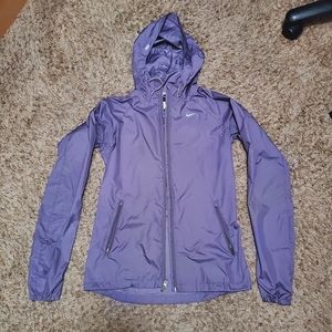 Purple Nike Running Windbreaker Rain Jacket